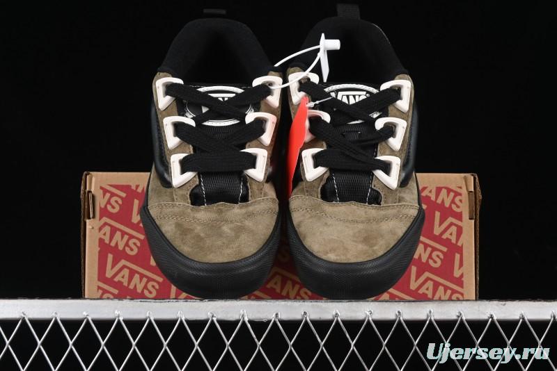 Vans Knu Skool DR Black Green New Series Chunky Sneakers - VN000CZU0BP