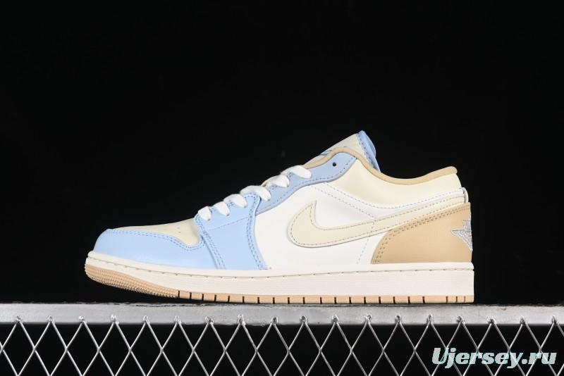 Nike Air Jordan 1 Low OG AJ1 White Brown Low Top Casual Basketball Shoes - HQ4186-111