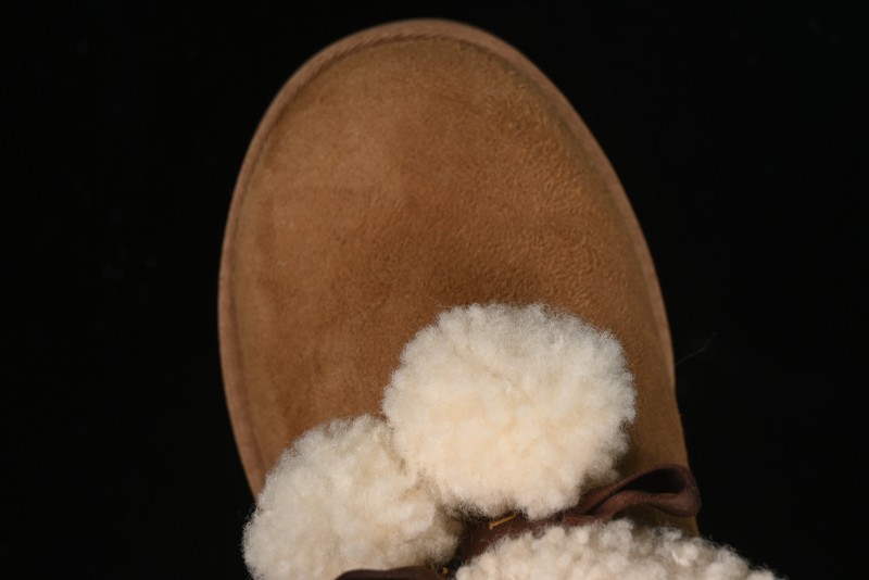 UGG Classic Mini II Shearling Lined Mini Boots with Pom Pom Detail - 1116109