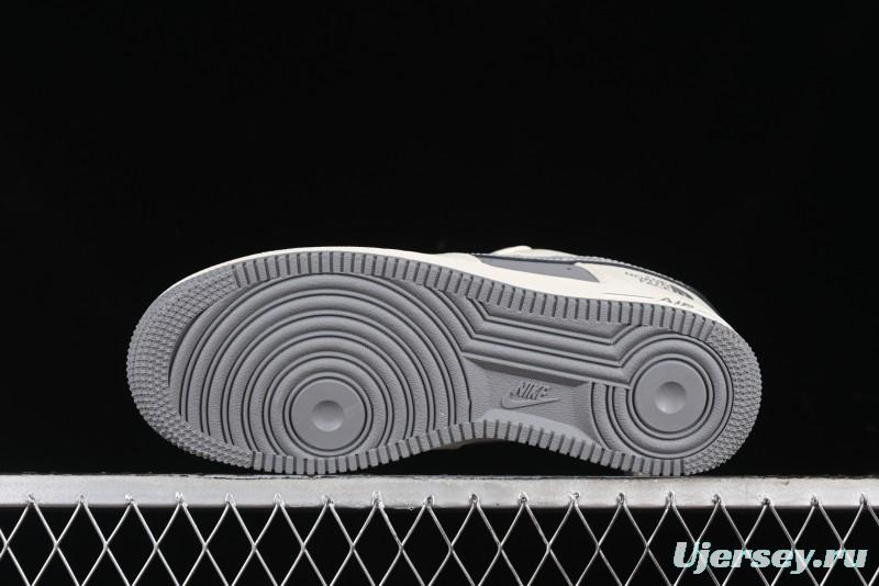 Nike Air Force 1 '07 Low The North Face Bear Collaboration - Beige Grey Swoosh Low-Top Casual Sneakers - KK1988-011
