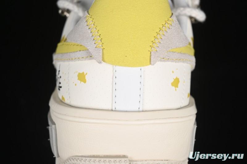 Nike Air Force 1 Fontanka Custom Graffiti Low-Top Casual Sneakers with Deconstructed Dual Laces - DV6984-001