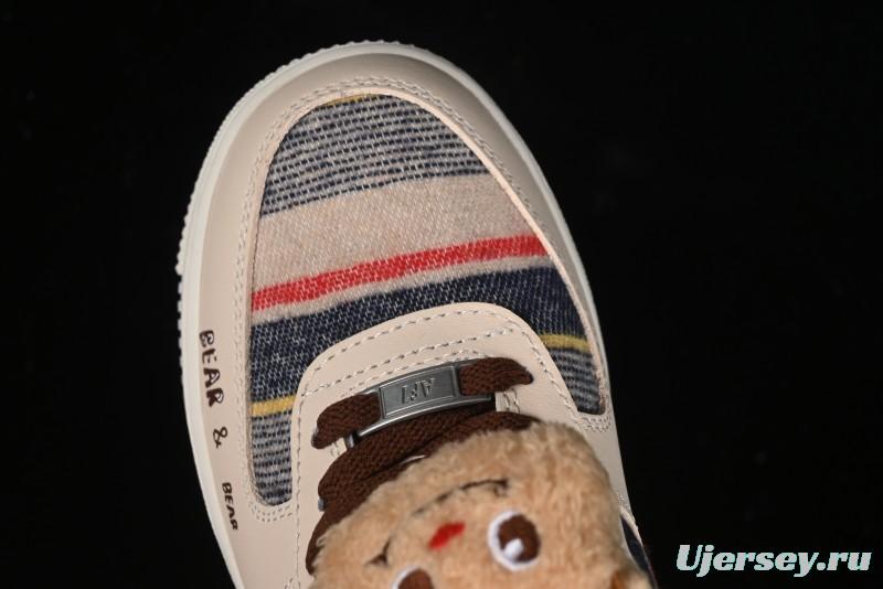 Nike Air Force 1 '07 Low Farting Bear Casual Sneakers - CW2289-230