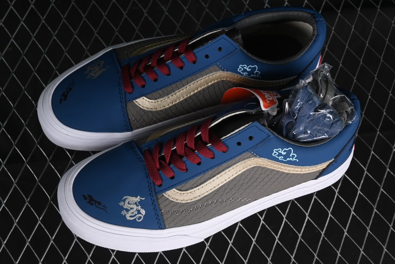 Vans Old Skool Black Wukong Themed Low-Top Retro Skate Shoes - VN0A45JCGIE