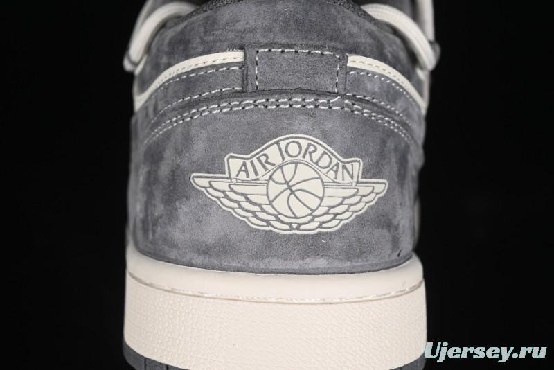 Nike Air Jordan 1 Low Retro Basketball Shoes with Custom Bear Collaboration - SJ9950-018