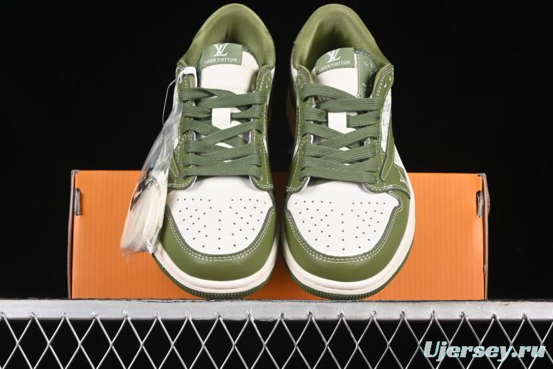 Nike Travis Scott x Fragment Design x Air Jordan 1 Low OG SP AJ1 LV Collaboration - LX1988-105