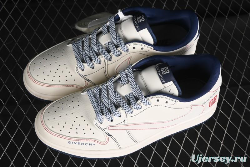 Nike Travis Scott x Fragment Design x Air Jordan 1 Low OG SP AJ1 Low-top Casual Sneakers - XY2688-115