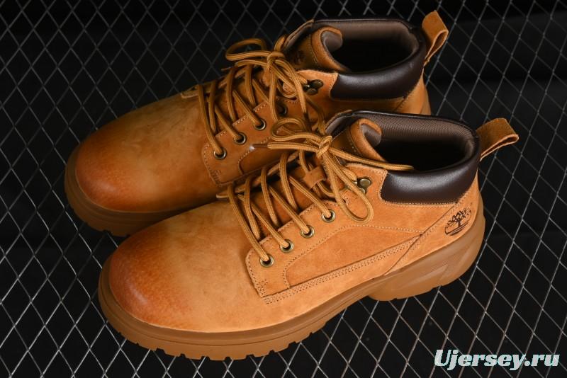 Timberland Outdoor Mid-Top Casual Martin Boots with Premium Italian Suede Leather - TB10059YELLOW