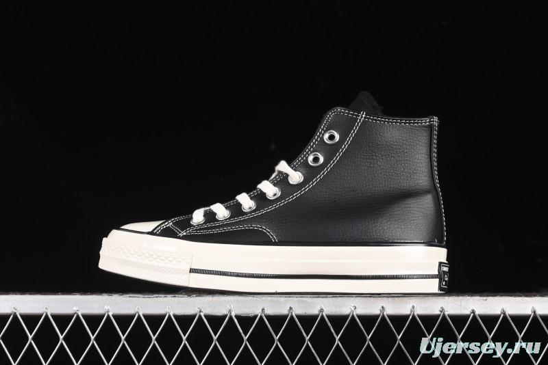 Converse Chuck 70s High Top Canvas Sneakers with Fur Lining in Black & White - A13863C