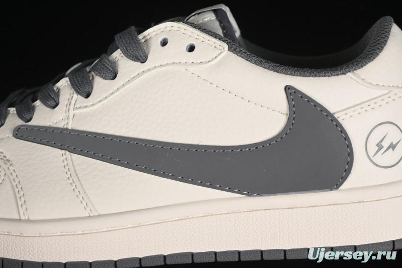 Nike Travis Scott x Fragment Design x Air Jordan 1 Low OG SP AJ1 Retro Casual Sneakers - LJ5188-024