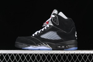 Nike Air Jordan 5 Retro Black Metallic Reimagined Basketball Shoes - HF3975-001
