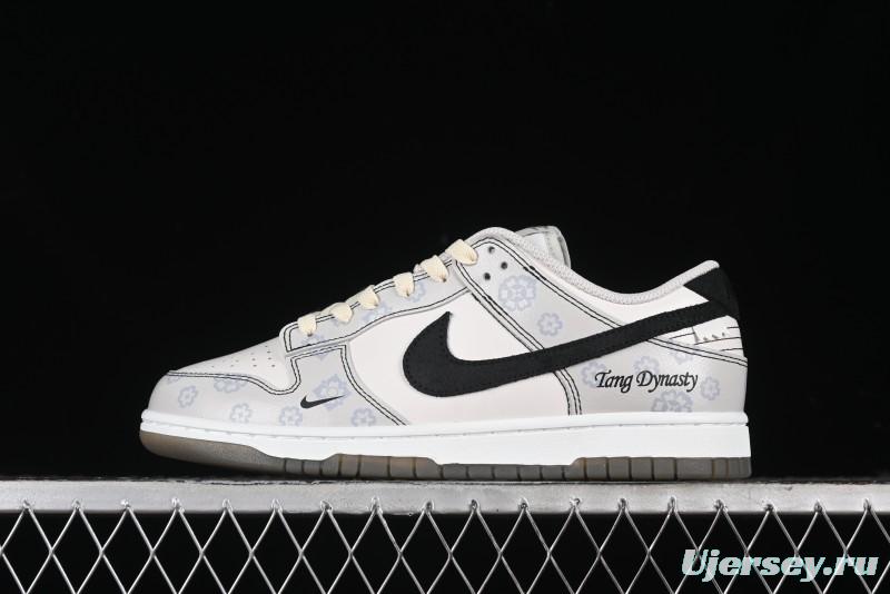 Nike Dunk Low Retro Casual Sneakers with Ancient Tang Print Design - FJ4188-001
