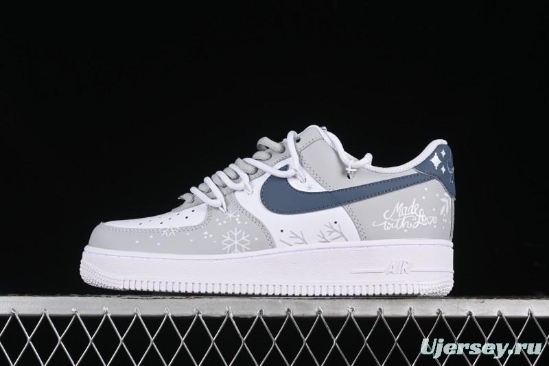Nike Air Force 1 '07 Low Frozen Custom Paint Low-Top Casual Sneakers - ZH0316-035
