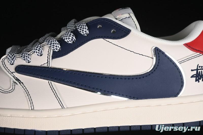 Nike Travis Scott x Fragment Design x Air Jordan 1 Low OG SP AJ1 Retro Sneakers - XZ3398-001