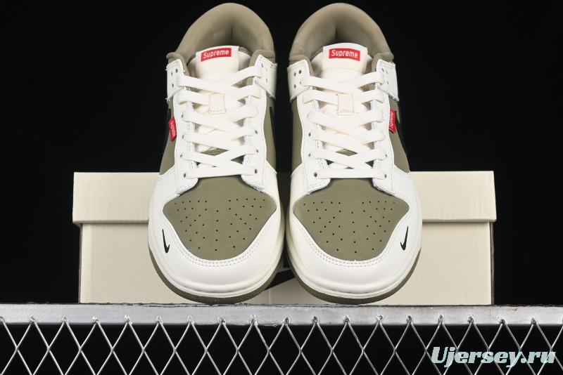 Nike SB Dunk Low Supreme Collaboration - Liberation Green Anniversary High-End Custom Low-Top Casual Sneakers - CH8311-231