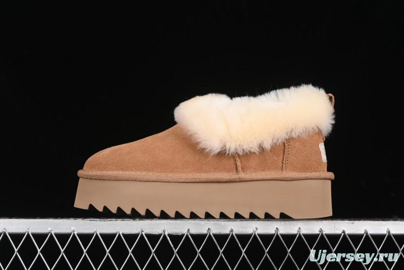 UGG Nita Platform Shearling Lined Winter Boots with Leather Upper - 1166733