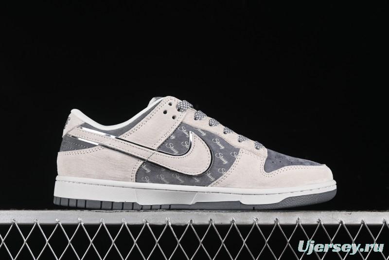 Nike SB Dunk Low Stussy Anniversary Edition Premium Custom Low-Top Casual Sneakers - XX2025-578