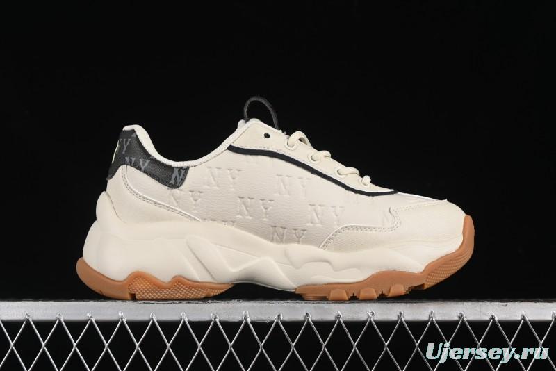 New York Yankees MLB Bigball Chunky Embo Monogram Thick Sole Sandals - 3ASHBEM4N50IVS