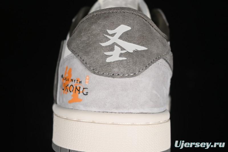 Nike Travis Scott x Fragment Design x Air Jordan 1 Low OG SP AJ1 Low-top Casual Sneakers - DM6688-610