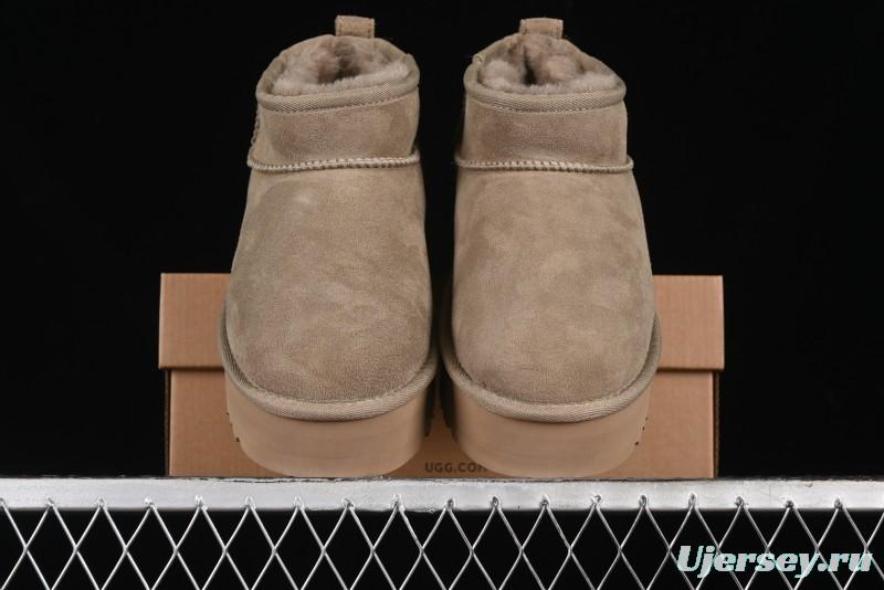 UGG Classic Ultra Mini Platform 3CM Short Boots with Genuine Shearling - 1135092
