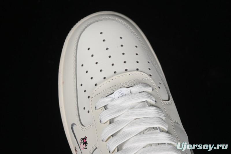 Nike Air Force 1 '07 Low Halloween Edition "Mercury Spider" Casual Sneakers - FB1893-333