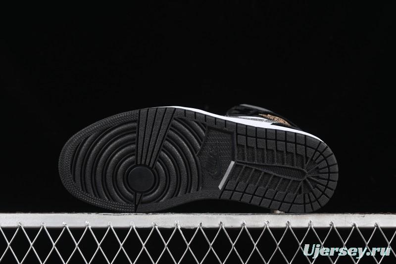 Nike Air Jordan 1 Mid Basketball Shoes White Black Silver - HV0789-010