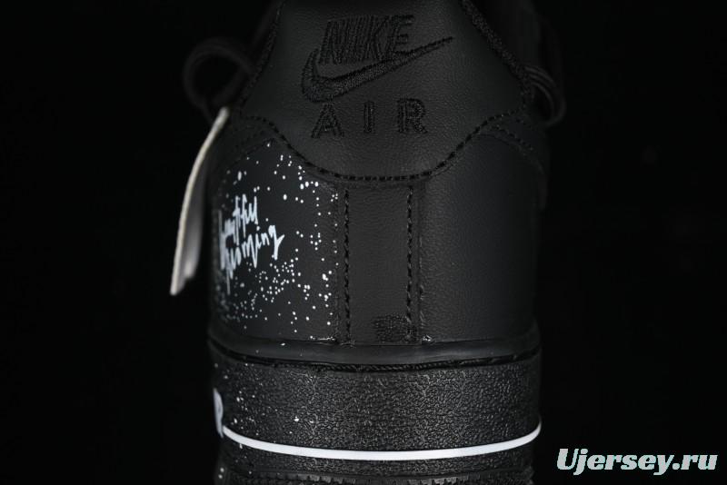 Nike Air Force 1 '07 Low Retro Street Spray White Peach Bubble Casual Sneakers - ZH0316-038