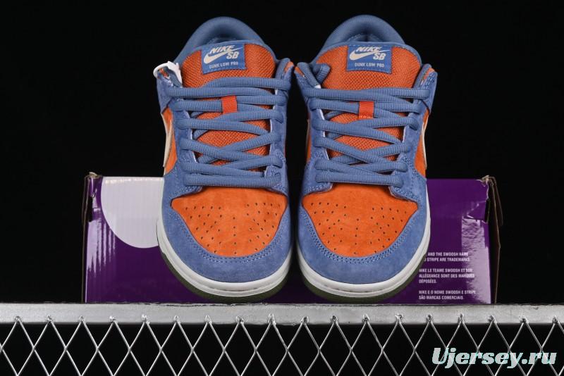 Nike SB Dunk Low Light Carbon/Monarch Maillard Style Low-Top Casual Skate Shoes - HF3063-002