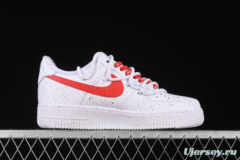 Supreme x Nike Air Force 1 '07 Low Casual Sneakers with Broken Swoosh and Anime-Inspired Spray Paint Design - CU9225-101