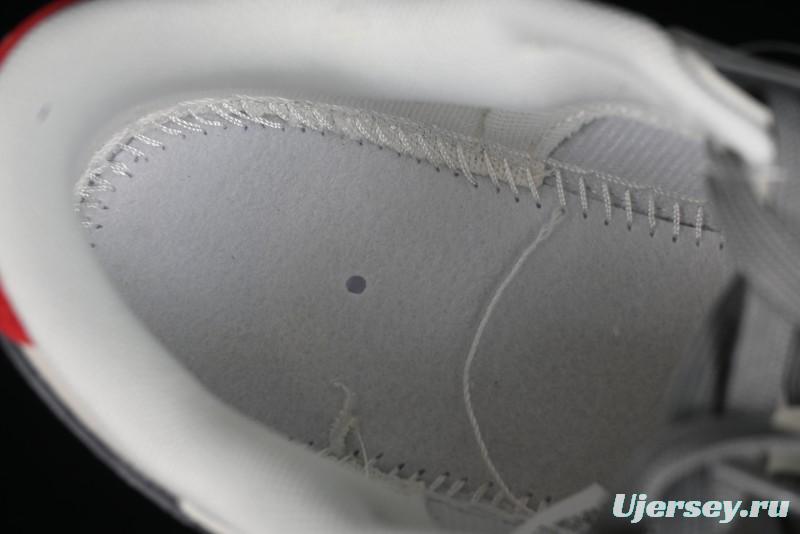 Nike SB Dunk Low Stussy Collaboration - Grey Pigskin Red Tail Anniversary High-End Custom Low-Top Casual Skate Shoes - XY2025-015