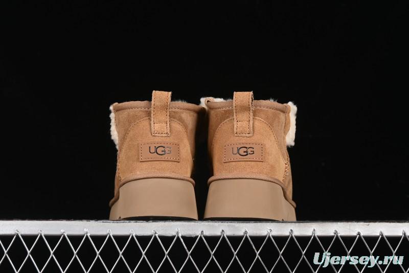 UGG Classic Mini II Shearling Lined Mini Boots with Pom Pom Detail - 1116109