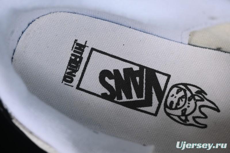 Vans HIRONO x Vans Knu Skool Bubble Mart Xiao Ye Graffiti Low-Top Casual Skate Shoes - VN0009QWFGI