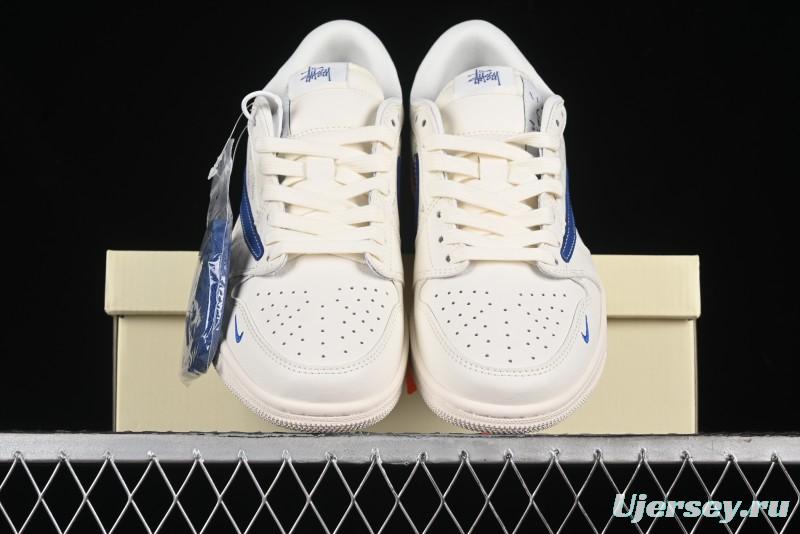 Nike Travis Scott x Fragment Design x Air Jordan 1 Low OG SP AJ1 Retro Sneakers - SJ2068-117