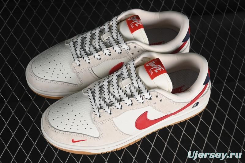 Nike SB Dunk Low BAPE Collaboration Anniversary Edition Custom Low-Top Casual Sneakers - CH6336-228