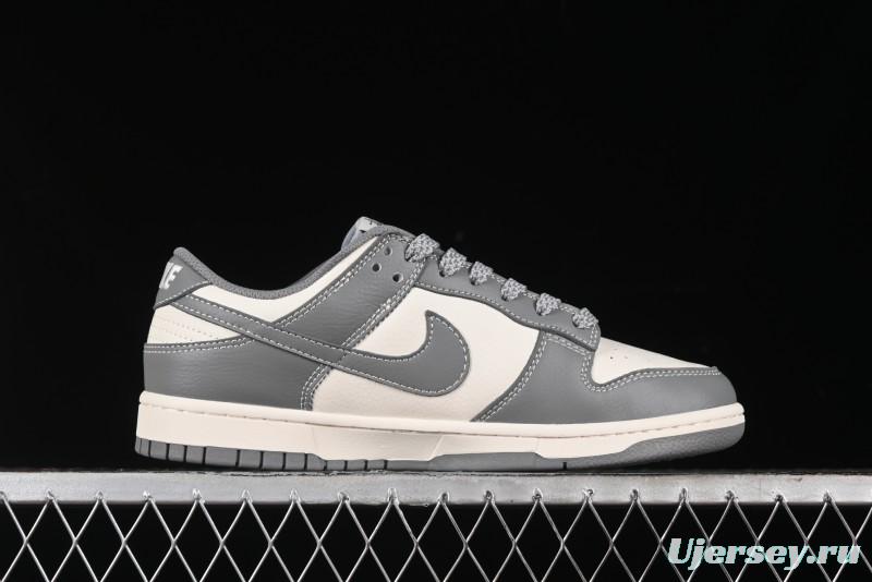 Nike SB Dunk Low Stussy Collaboration - Midnight Grey Anniversary Custom Low-Top Casual Skate Shoes - BB9898-007