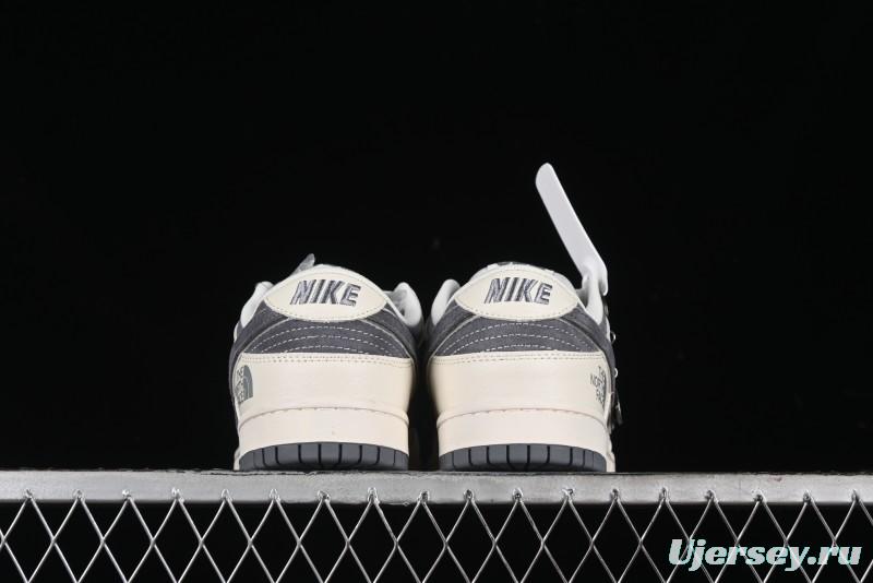 Nike SB Dunk Low The North Face Collaboration - Anniversary High-End Customized Low-Top Casual Skate Shoes - DQ1098-513
