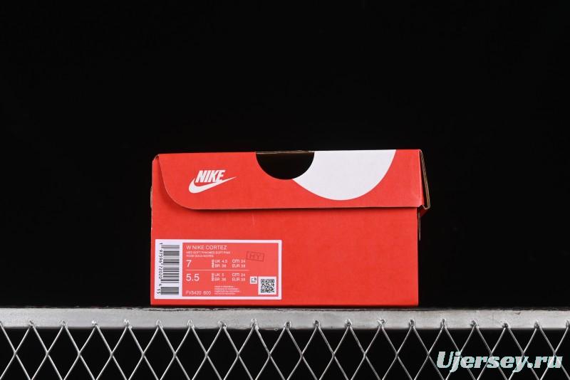 Nike Classic Cortez Leather Retro Running Shoes - FV5420-600