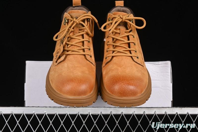 Timberland Outdoor Mid-Top Casual Martin Boots with Premium Italian Suede Leather - TB10059YELLOW