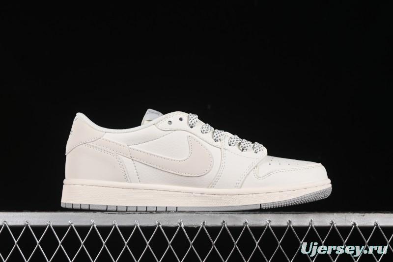 Nike Travis Scott x Fragment Design x Air Jordan 1 Low OG SP AJ1 LV Collaboration - XZ1268-002