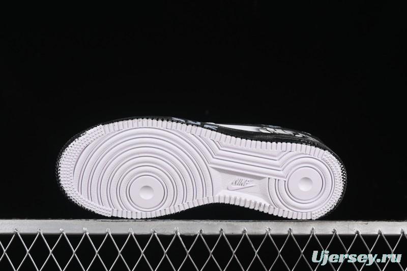 Nike Air Force 1 '07 Low Custom KAWS Bear Print Casual Sneakers - ZH0316-037