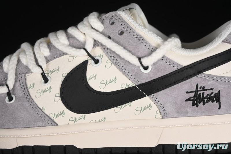 Nike SB Dunk Low Stussy Anniversary Edition Customized Low-Top Casual Skate Shoes - SJ2068-293