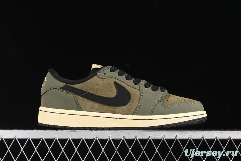 Nike Travis Scott x Fragment Design x Air Jordan 1 Low OG SP AJ1 Sneakers - CH6336-007