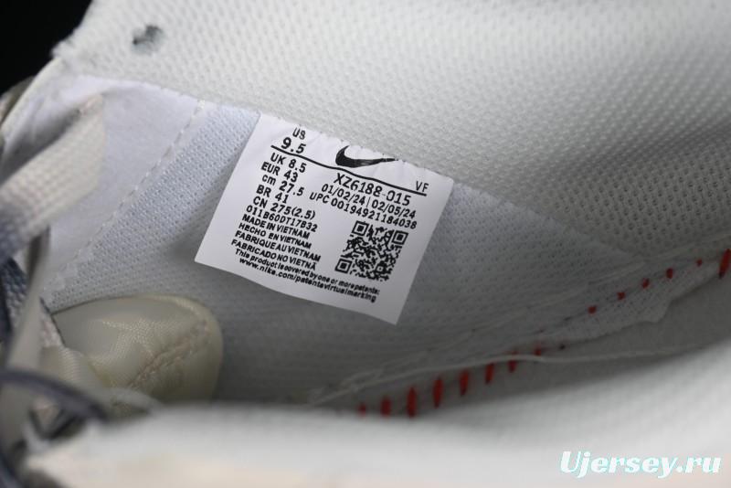 Nike Air Force 1 '07 Low Stussy Collaboration - White Grey Two-Tone Low-Top Casual Sneakers - XZ6188-015