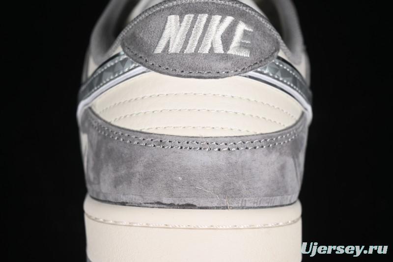 Nike SB Dunk Low UN Series - Diamond Ash Hook Anniversary High-End Custom Low-Top Casual Skate Shoes - DQ1098-518