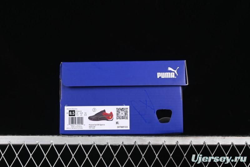 Puma Sparco Future Round Toe Lace-Up Low-Top Lifestyle Casual Shoes in Leather and Fabric - 307889-03