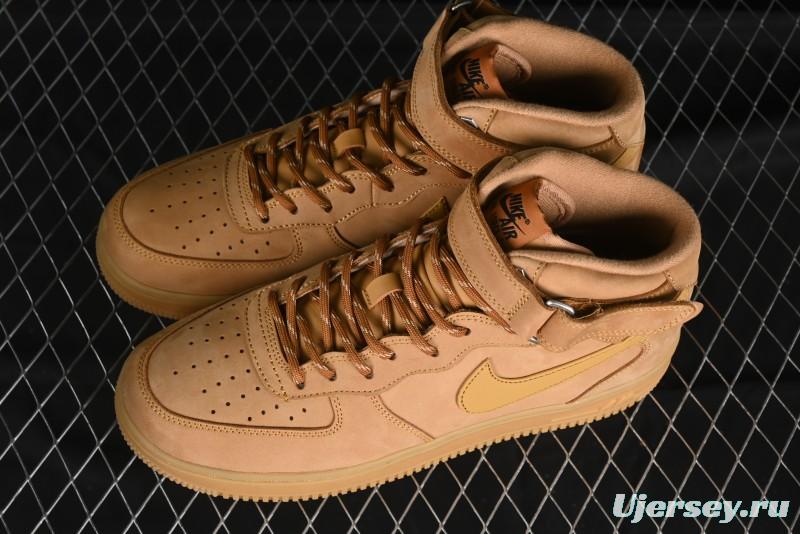 Nike Air Force 1 '07 Mid Suede Casual Sneakers in Wheat - DJ9158-200