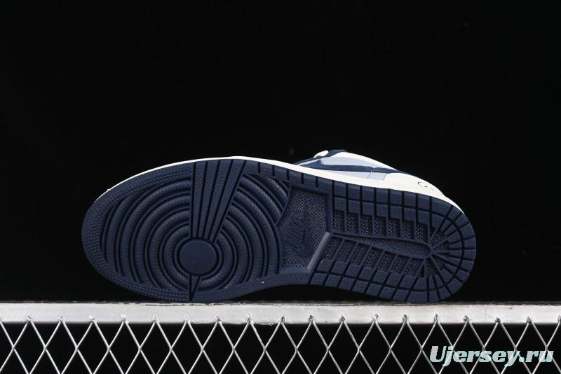 Nike Air Jordan 1 Low Retro Basketball Shoes in White Grey Blue - DC2024-026