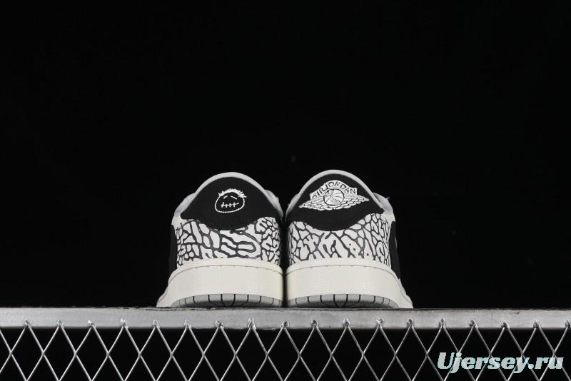 Nike Travis Scott x Fragment Design x Air Jordan 1 Low OG SP AJ1 Supreme Collaboration - JH6089-003