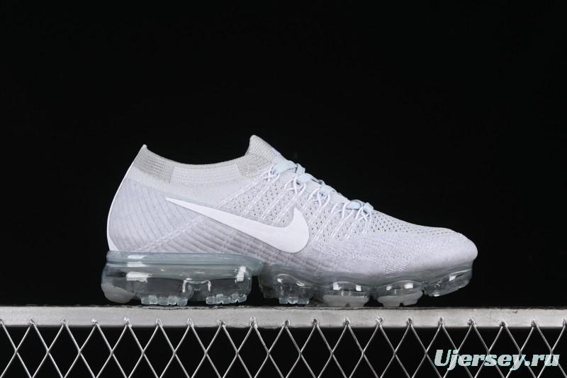 Nike Vapormax Flyknit Breathable Casual Running Shoes with Full-Length Air Cushion - 849558-100