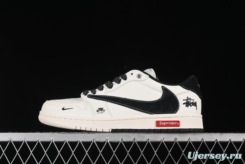 Nike Air Jordan 1 Low OG SP Travis Scott x Fragment Design Collaboration Sneakers - SJ2068-129