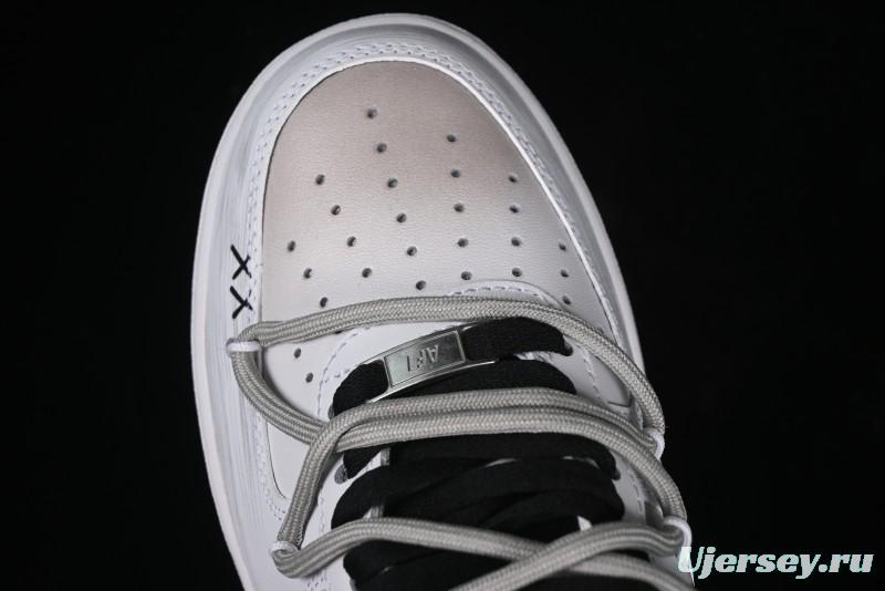 Nike Air Force 1 '07 Low Retro Street Spray Paint Anime Theme Maillard Style Casual Sneakers with Strap - ZH0316-039